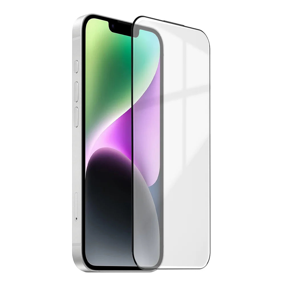 For iPhone 14 Corning Gorilla Glass Full Screen Protector 9H Hardness Anti-Fingerprint Silk Printing Film - Transparent - 1