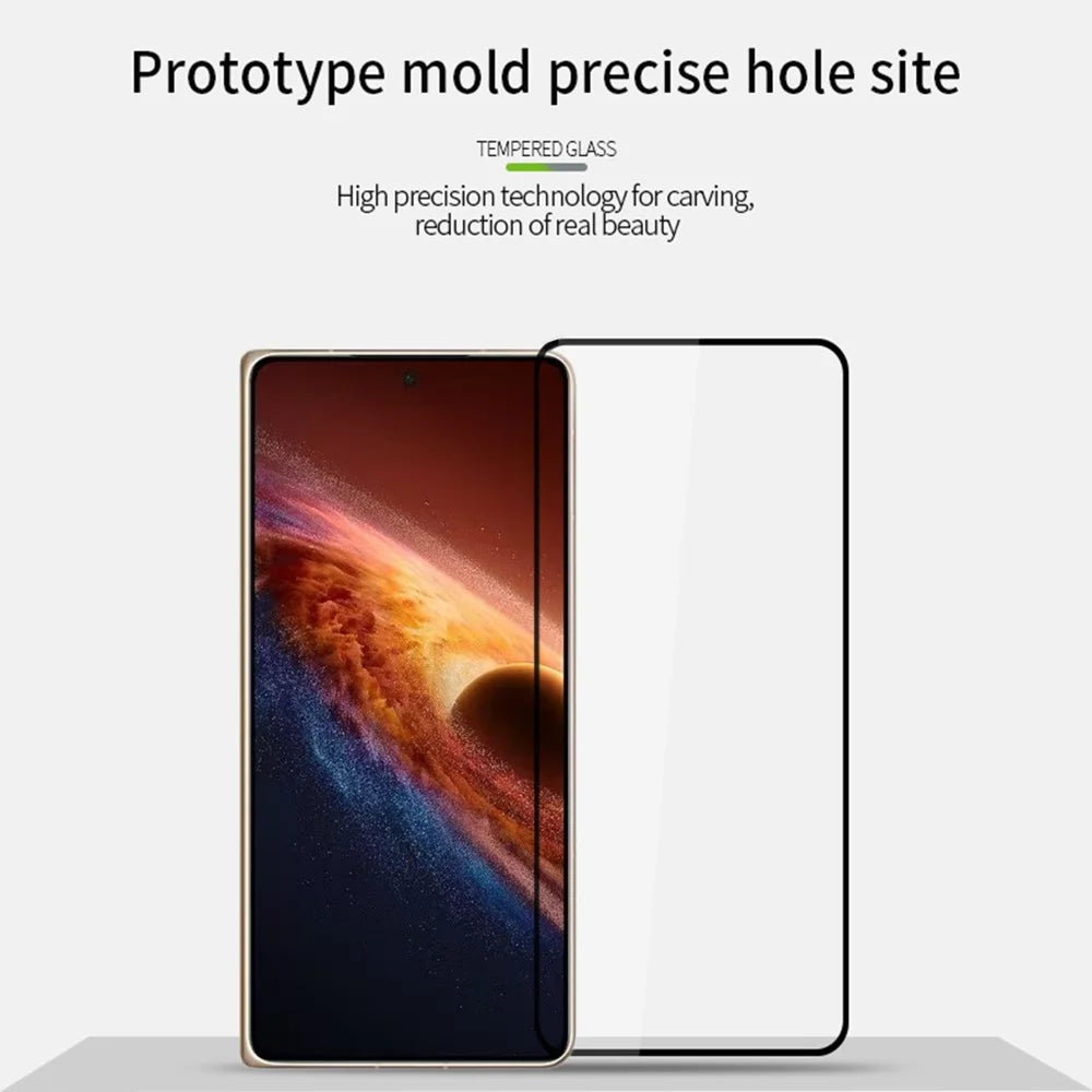 PINWUYO for Honor Magic V6 5G Tempered Glass Film  JK Series-2 9H Full Glue Full Screen Protector - Black - 3