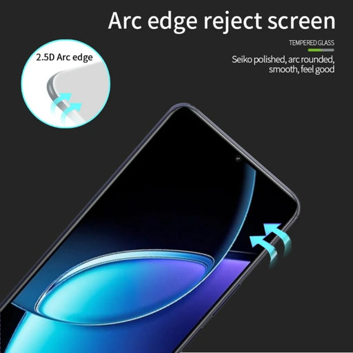 PINWUYO for vivo Y60 5G Tempered Glass Film  JK Series-2 9H Full Glue Full Screen Protector - Black - 2