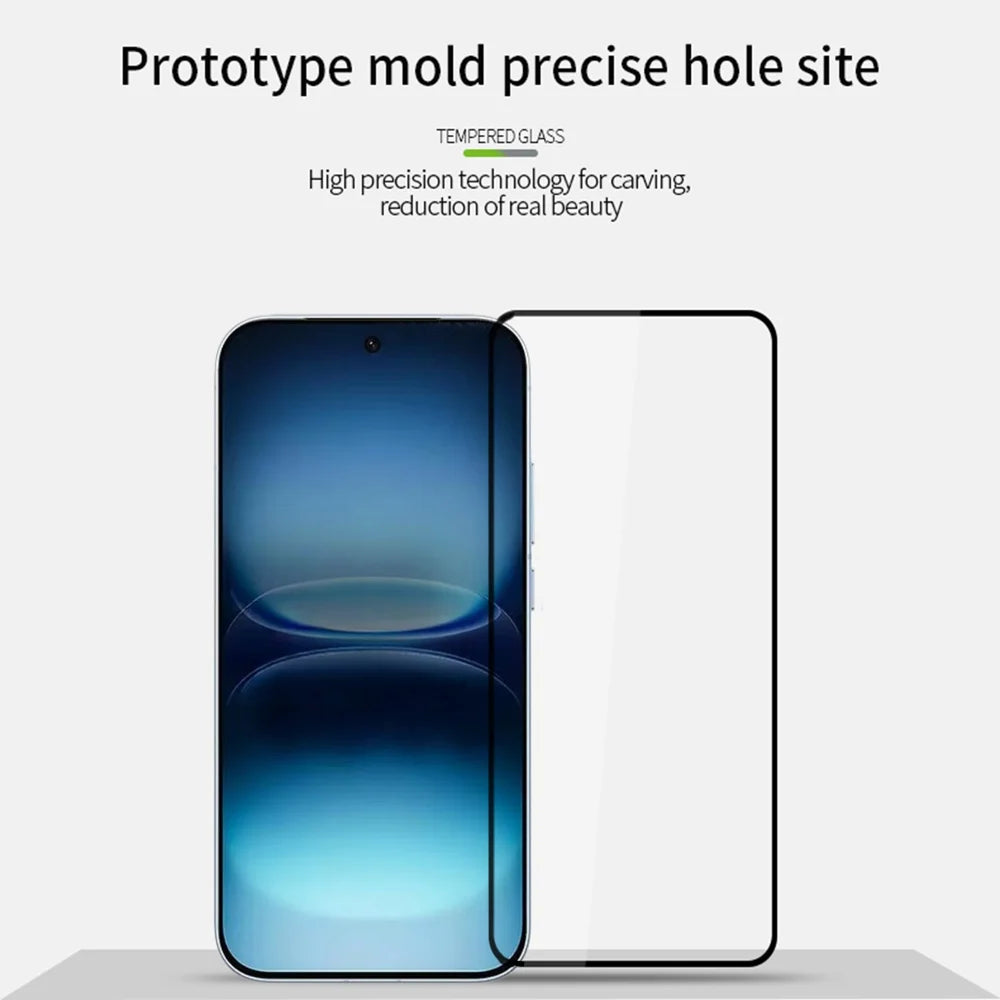PINWUYO for vivo iQOO 15R Tempered Glass Film  JK Series-2 9H Full Glue Full Screen Protector - Black - 3