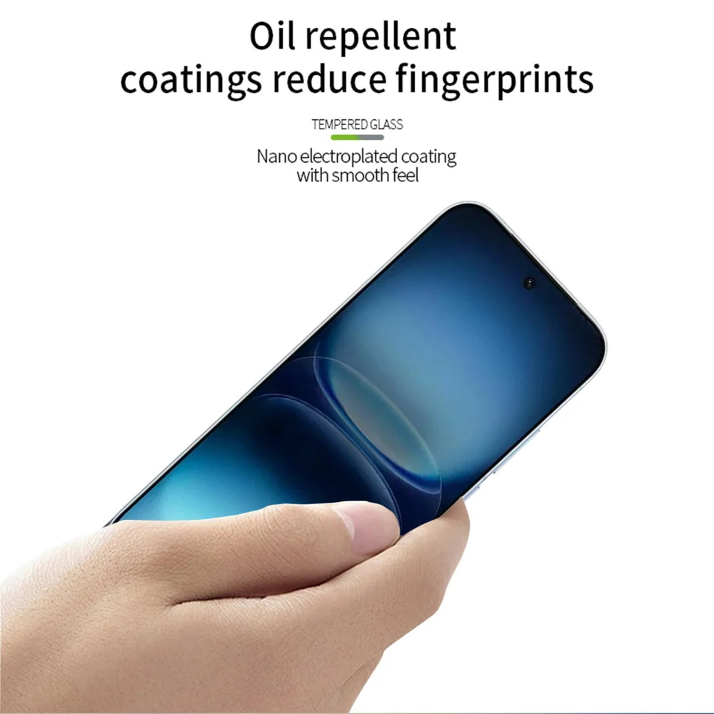 PINWUYO for vivo iQOO 15R Tempered Glass Film  JK Series-2 9H Full Glue Full Screen Protector - Black - 4