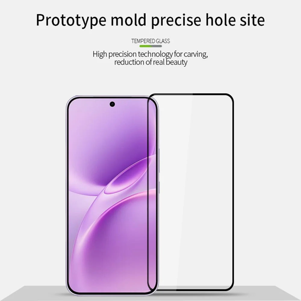 PINWUYO for vivo V70 FE 5G Tempered Glass Film  JK Series-2 9H Full Glue Full Screen Protector - Black - 3