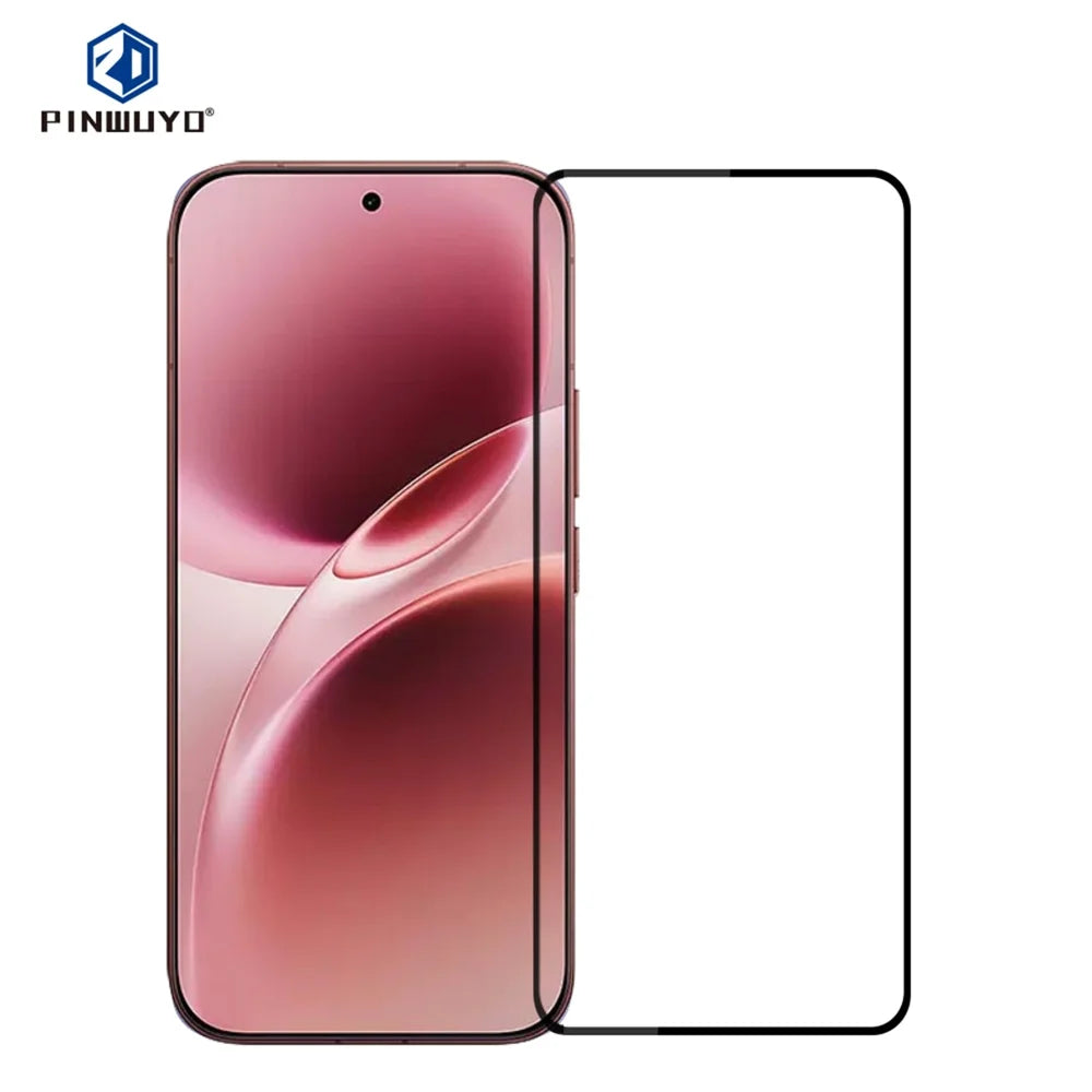 PINWUYO for vivo V70 Elite 5G / vivo V70 5G Tempered Glass Film  JK Series-2 9H Full Glue Full Screen Protector - Black - 1