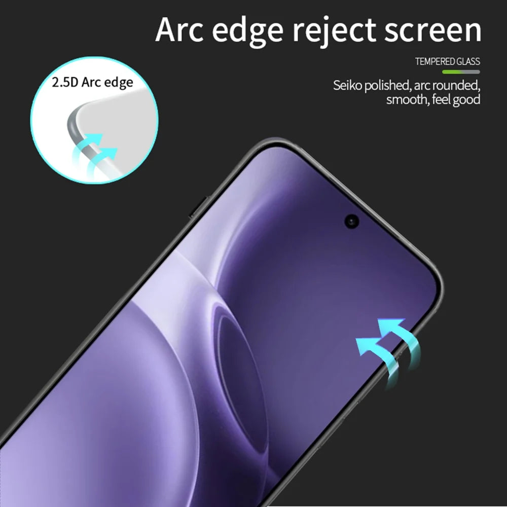 PINWUYO for vivo X300 Pro 5G Tempered Glass Film  JK Series-2 9H Full Glue Full Screen Protector - Black - 2