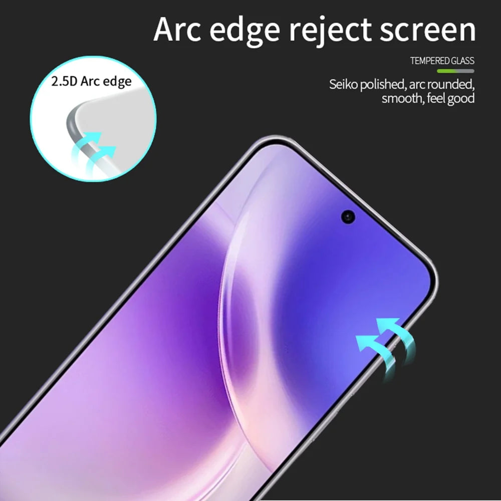 PINWUYO for vivo X300 5G Tempered Glass Film  JK Series-2 9H Full Glue Full Screen Protector - Black - 2
