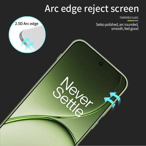 PINWUYO for OnePlus 15T 5G Tempered Glass Film  JK Series-2 9H Full Glue Full Screen Protector - Black - 2