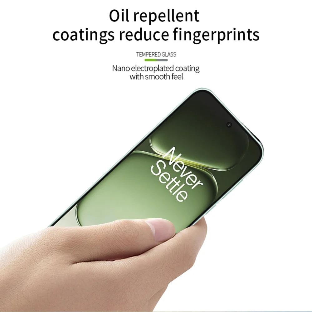 PINWUYO Tempered Glass Film for OnePlus Nord CE6 5G / Nord 6 5G / Turbo 6V 5G / Turbo 6 5G JK Series-2 9H Full Glue Full Screen Protector - Black - 4