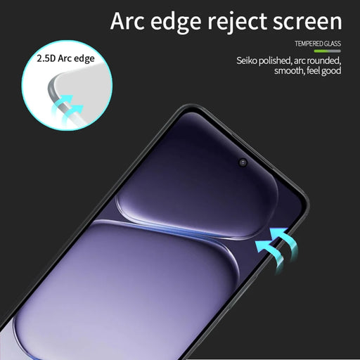 PINWUYO for OnePlus Nord CE6 Lite 5G Tempered Glass Film  JK Series-2 9H Full Glue Full Screen Protector - Black - 2