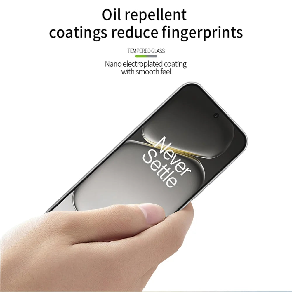 MOFI Screen Protector for OnePlus Nord CE6 5G / Nord 6 5G / Turbo 6V 5G / Turbo 6 5G 9H Full Glue Full Coverage High Aluminum-Silicon Glass Film - Black - 4
