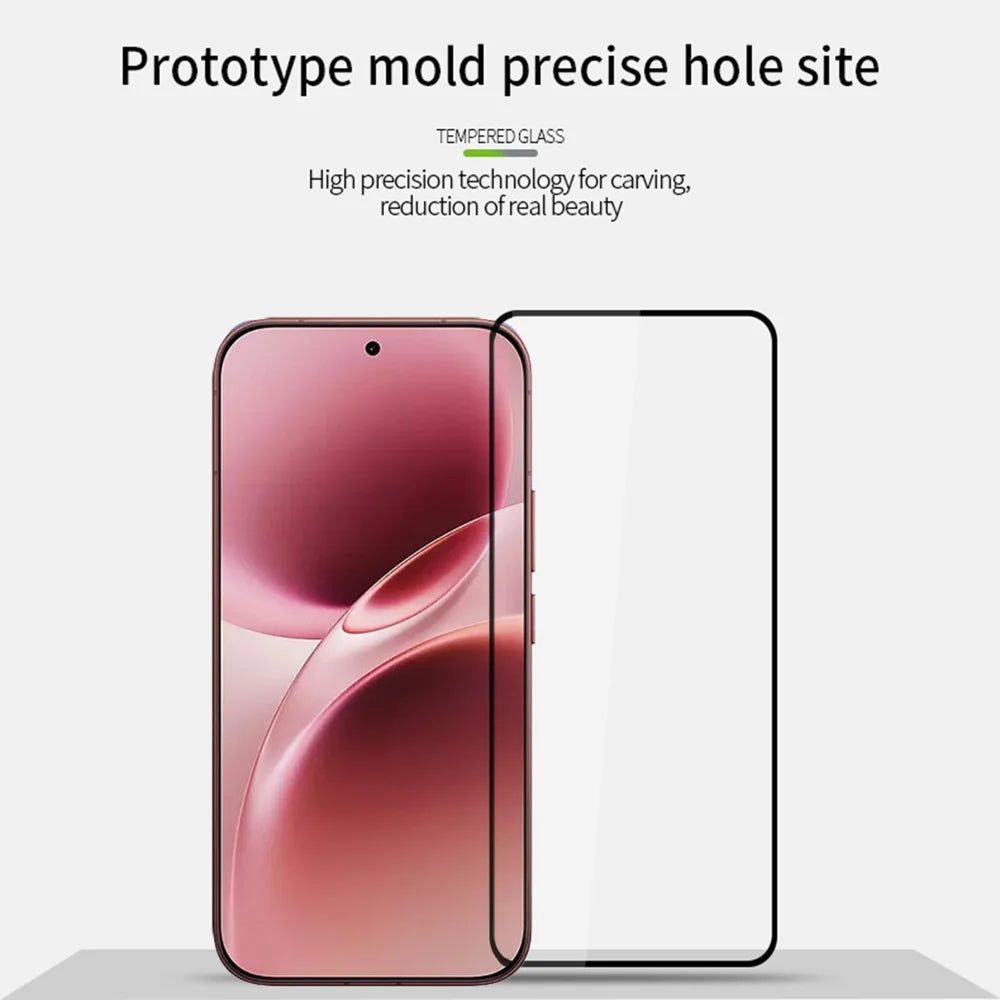 MOFI for vivo V70 Elite 5G / vivo V70 5G Screen Protector 9H Full Glue Full Coverage High Aluminum-Silicon Glass Film - Black - 3
