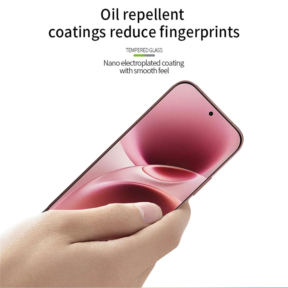 MOFI for vivo V70 Elite 5G / vivo V70 5G Screen Protector 9H Full Glue Full Coverage High Aluminum-Silicon Glass Film - Black - 4