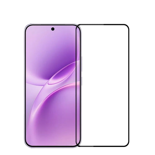 MOFI for vivo V70 FE 5G Screen Protector 9H Full Glue Full Coverage High Aluminum-Silicon Glass Film - Black - 1