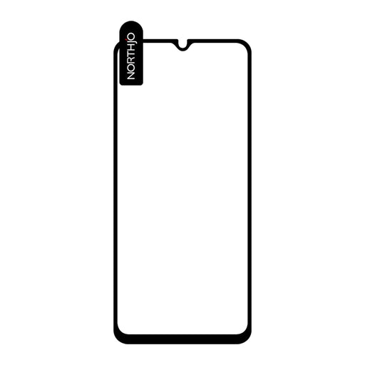 NORTHJO A+ For Samsung Galaxy A14 5G / A14 4G 0.3mm 2.5D Ultra Clear Full Screen Protector Silk Printing Anti-fingerprint High Aluminum-silicon Glass Film - 2