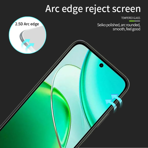 MOFI for vivo T5 Pro 5G Screen Protector 9H Full Glue Full Coverage High Aluminum-Silicon Glass Film - Black - 2