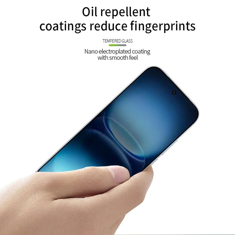 MOFI for vivo iQOO 15R Screen Protector 9H Full Glue Full Coverage High Aluminum-Silicon Glass Film - Black - 4