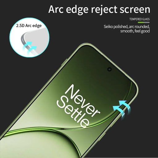 MOFI for OnePlus 15T 5G Screen Protector 9H Full Glue Full Coverage High Aluminum-Silicon Glass Film - Black - 2
