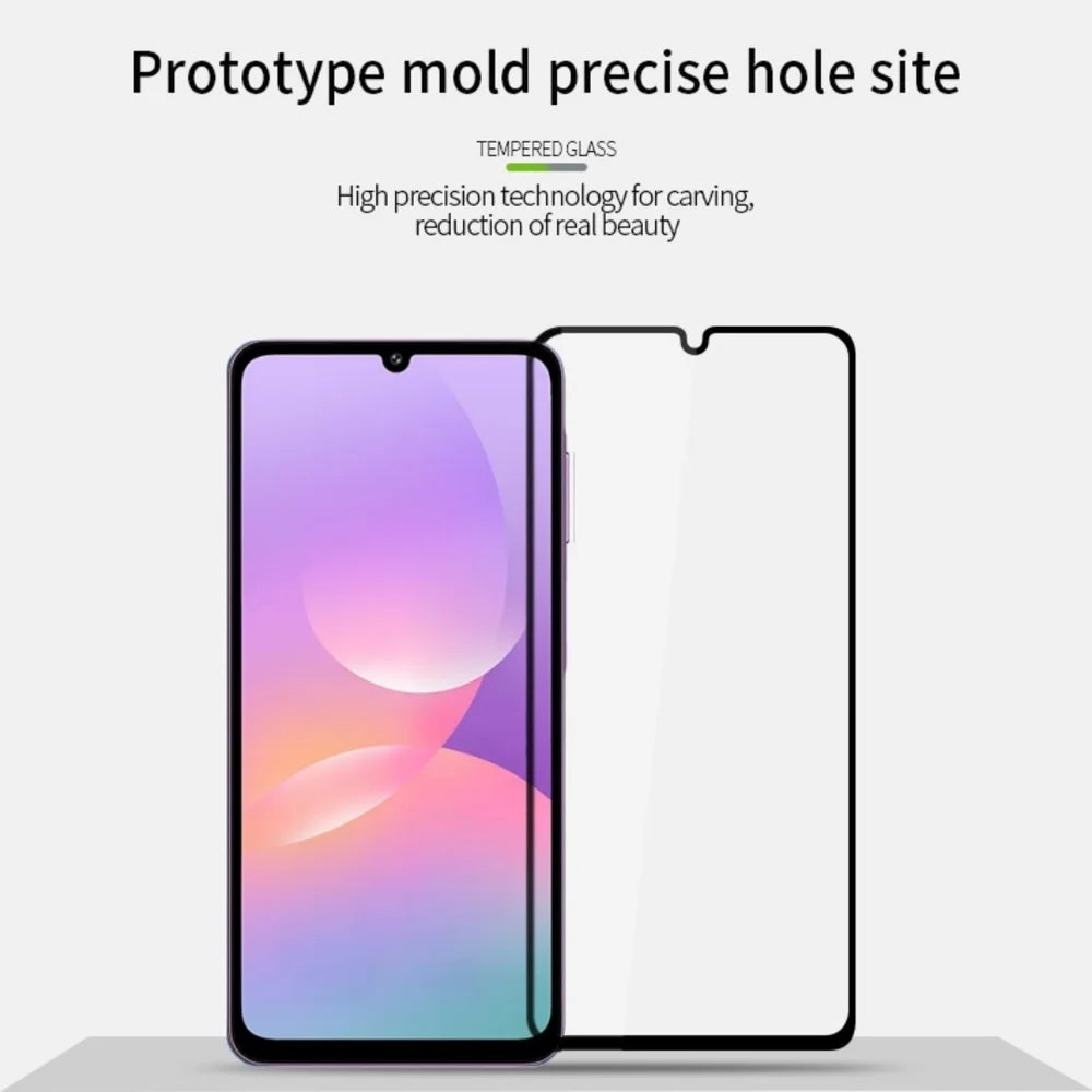 MOFI for Samsung Galaxy M17e 5G Screen Protector 9H Full Glue Full Coverage High Aluminum-Silicon Glass Film - Black - 3