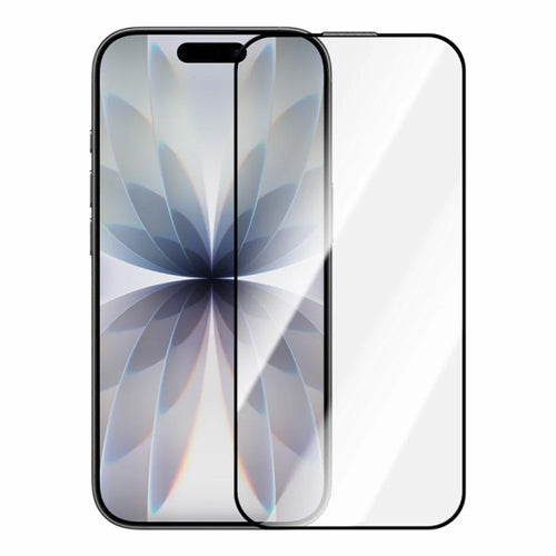 ZGA For For iPhone 17 / 16 Pro Screen Protector Anti-static High Aluminum-Silicon Glass HD Film - Transparent with Black Edge - 1