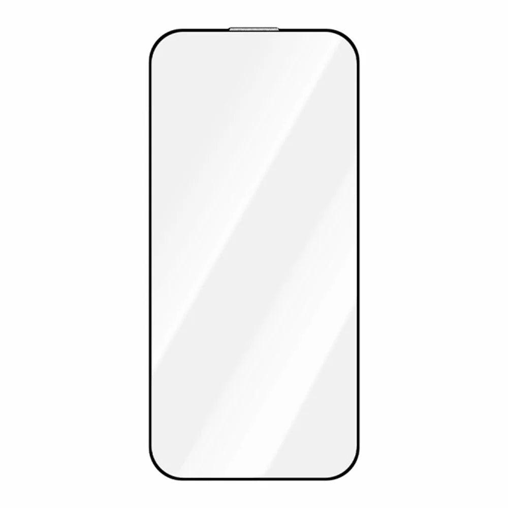 ZGA For For iPhone 17 / 16 Pro Screen Protector Anti-static High Aluminum-Silicon Glass HD Film - Transparent with Black Edge - 2