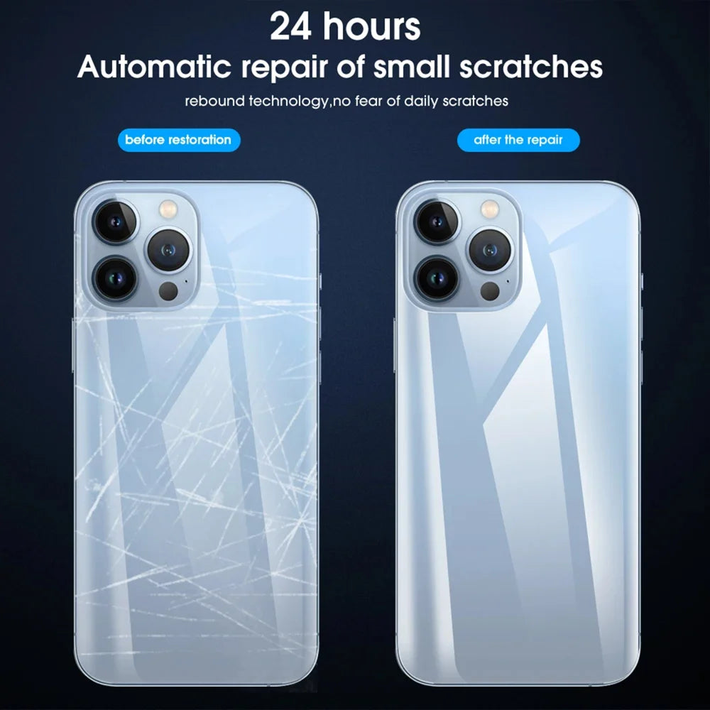 For iPhone 13 Pro Max 25Pcs Back Screen Protector Full Coverage Matte TPU Hydrogel Film - Transparent - 6
