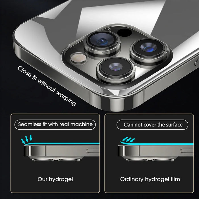 For iPhone 13 25Pcs TPU Hydrogel Film Invisible Self-Healing Anti-Fingerprint Full Cover Back Protector - Transparent - 3