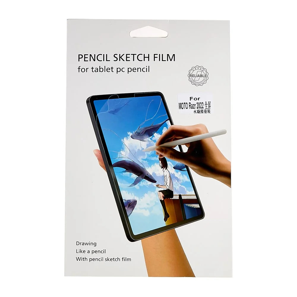 For Motorola Razr 2022 5G, HD PET Screen Protector Anti-Scratch Soft Screen Hydrogel Film Set with Back, Front + Camera Lens Hydrogel Film - 6