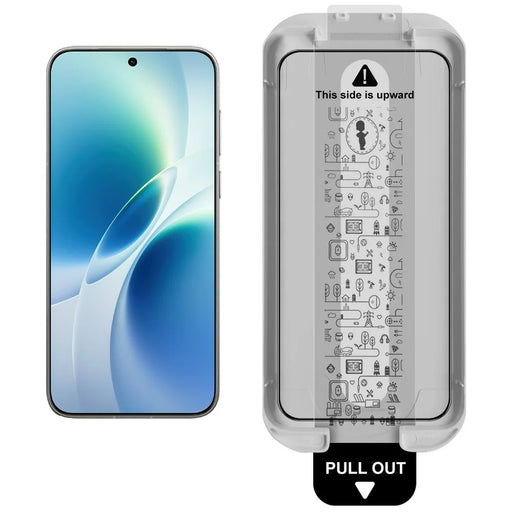 IMAK 3Pcs Tempered Glass For vivo X300s 5G Full Screen Protector Full Glue Film with Dust-free Installation Tool (Fingerprint Unlock) - Black - 2