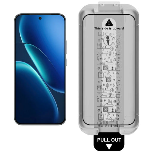 IMAK 3Pcs Tempered Glass For vivo iQOO Z11 5G Full Screen Protector Full Glue Film with Dust-free Installation Tool (Fingerprint Unlock) - Black - 2