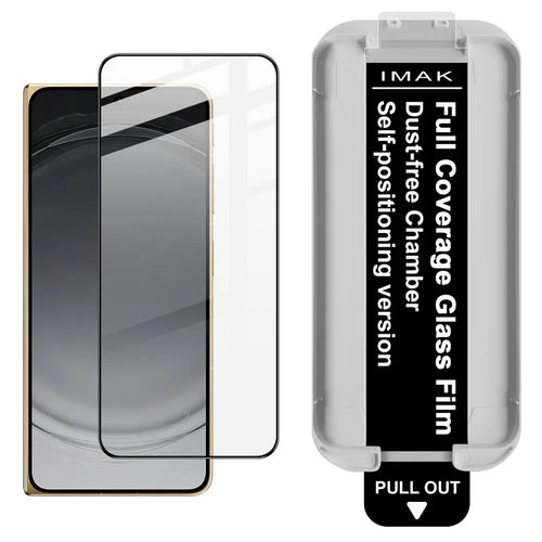 IMAK Tempered Glass For Oppo Find N6 5G Full Screen Protector Full Glue Film with Dust-free Installation Tool - Black - 1