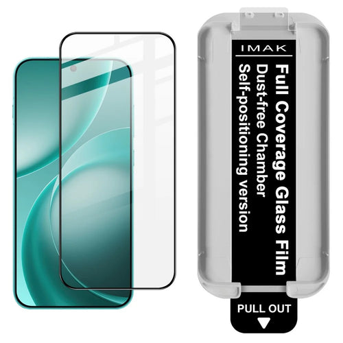IMAK Tempered Glass For Oppo Find X9s Pro 5G Full Screen Protector Full Glue Film with Dust-free Installation Tool (Fingerprint Unlock) - Black - 1