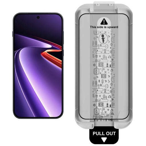 IMAK 3Pcs Tempered Glass For OnePlus Ace 6 Ultra 5G Full Screen Protector Full Glue Film with Dust-free Installation Tool (Fingerprint Unlock) - Black - 2