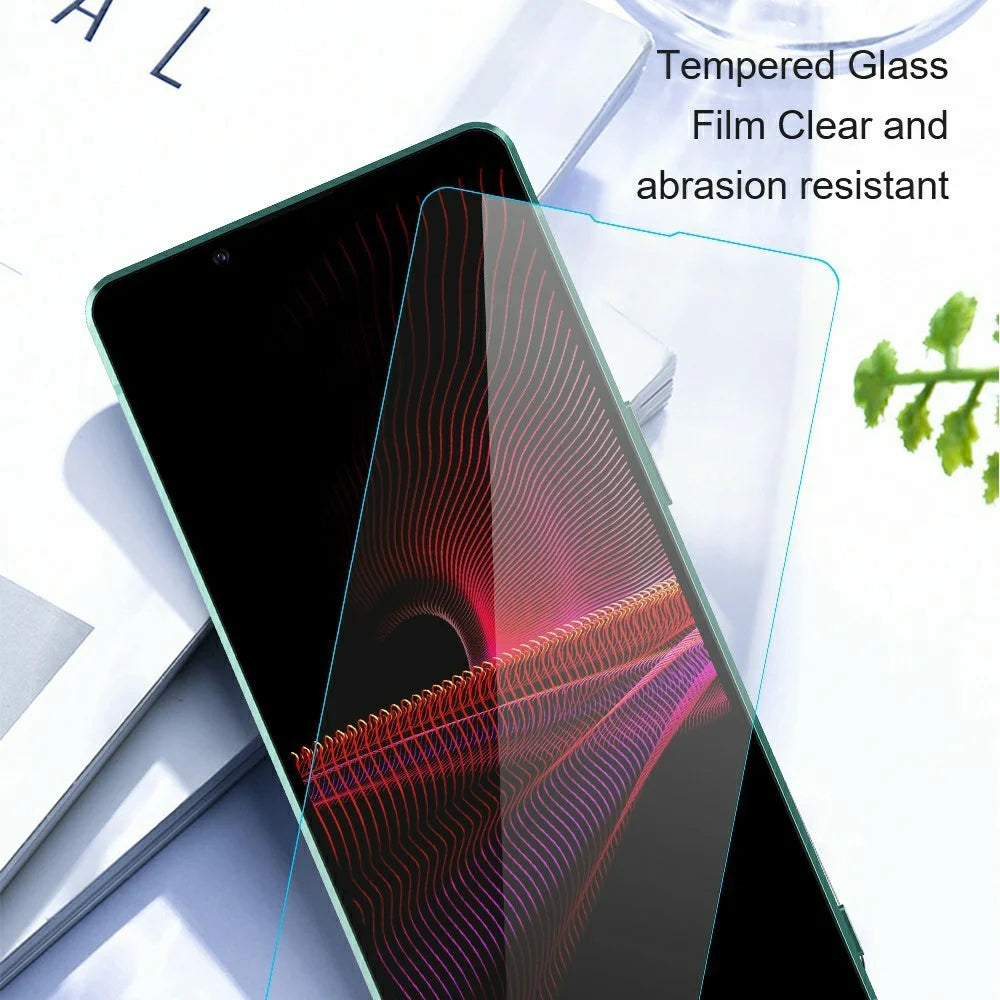AMORUS For Sony Xperia 1 VIII High Aluminum-silicon Glass Film Anti-Scratch 2.5D Arc Edge Screen Protector, NOT Complete Covering - Transparent - 6