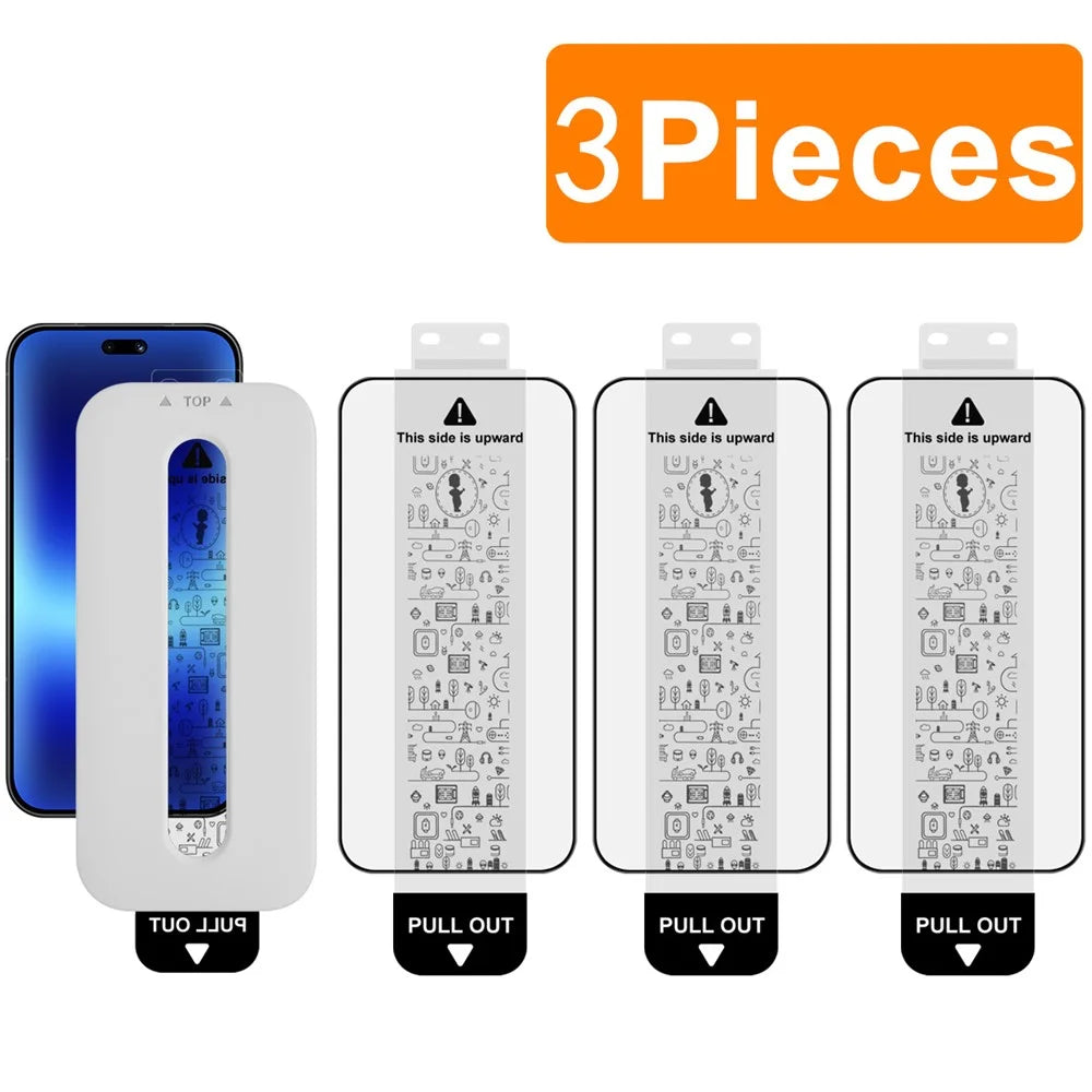 IMAK 3Pcs For Huawei Pura 90 Tempered Glass Full Screen Protector Full Glue Film with Dust-free Installation Tool - Black - 1