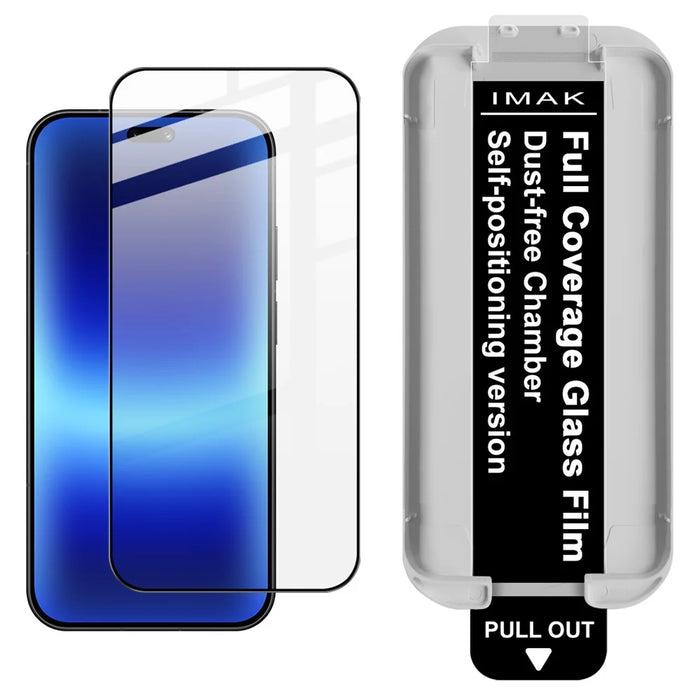 IMAK 3Pcs For Huawei Pura 90 Tempered Glass Full Screen Protector Full Glue Film with Dust-free Installation Tool - Black - 2