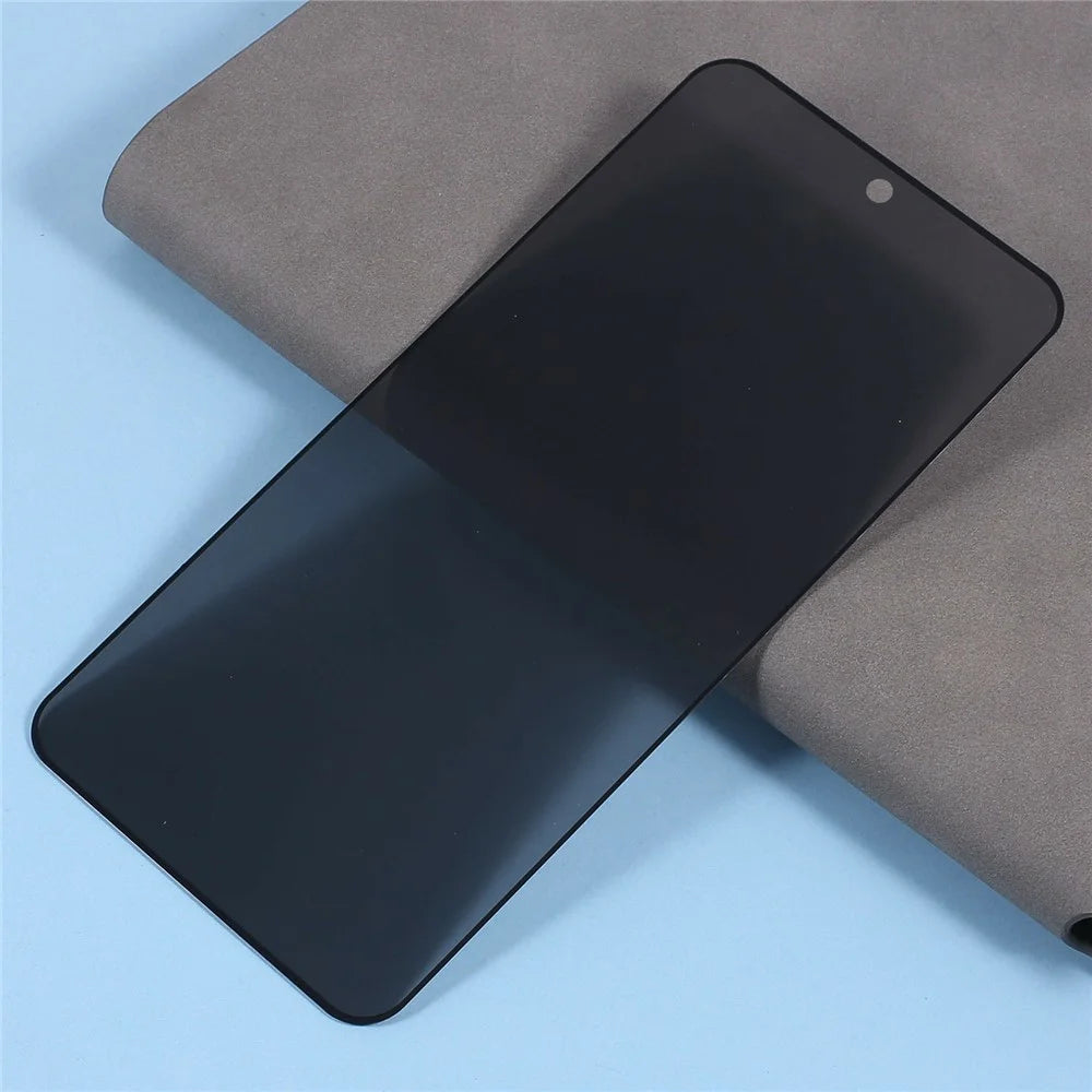 AMORUS For OnePlus Ace 6 Ultra 5G Anti-Spy Full Screen Protector Silk Printing Full Glue Privacy High Aluminium-silicon Glass Film (Fingerprint Unlock) - Black - 6