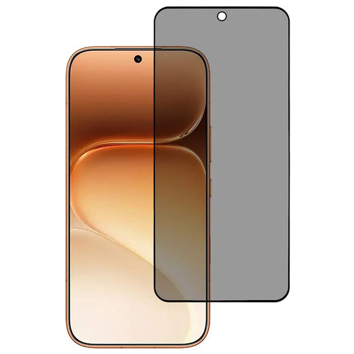 AMORUS For Honor 600 5G  /  600 Pro 5G Anti Spy Tempered Glass Film 2.5D Silk Printing Full Glue Full Screen Protector - Black - 1