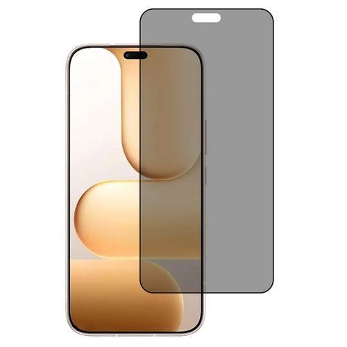 AMORUS For Honor 600 Lite 5G Anti Spy Tempered Glass Film 2.5D Silk Printing Full Glue Full Screen Protector - Black - 1