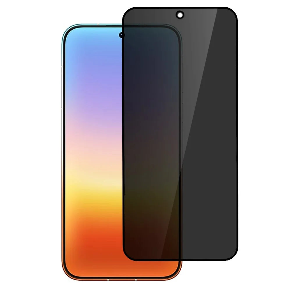 For Huawei Pura 90 Pro Max 180 Degree Anti-Peep Tempered Glass Black Edge Privacy Protection Full Screen Protector, Full Glue - Black - 1