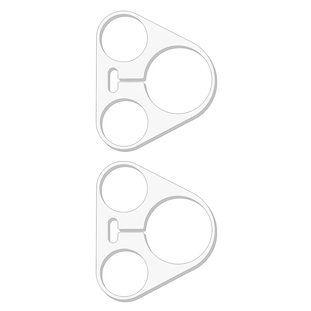 2Pcs For Huawei Pura 90 Pro Max Full Coverage Camera Lens Protector 3D Arc Edge Anti-Scratch Tempered Glass Lens Film - Transparent - 2