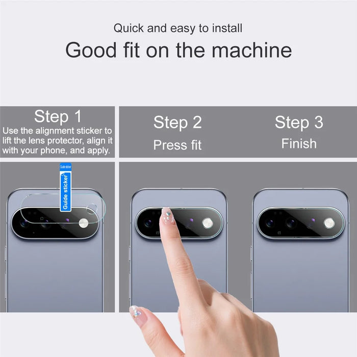 IMAK For Google Pixel 11 Pro Camera Lens Protector Slim Tempered Glass Full Coverage Lens Film - Transparent - 5