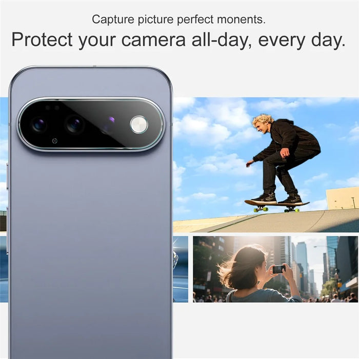 IMAK For Google Pixel 11 Pro Camera Lens Protector Slim Tempered Glass Full Coverage Lens Film - Transparent - 6