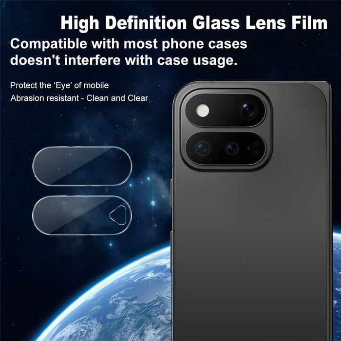 IMAK For Google Pixel 11 Pro Fold Camera Lens Protector Slim Tempered Glass Full Coverage Lens Film - Transparent - 3