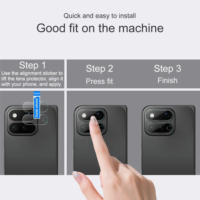 IMAK For Google Pixel 11 Pro Fold Camera Lens Protector Slim Tempered Glass Full Coverage Lens Film - Transparent - 5
