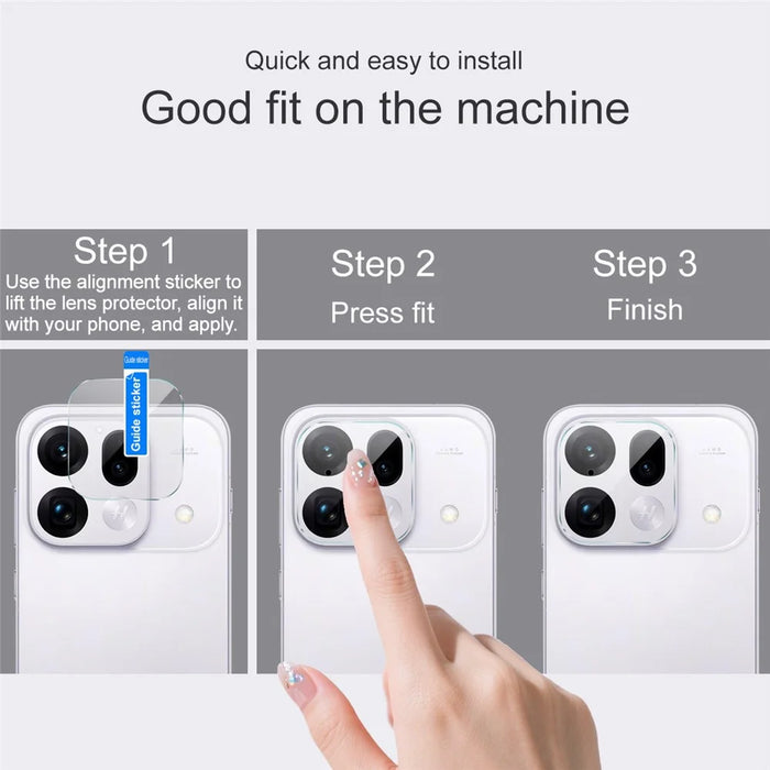 IMAK For Oppo Find X9s Pro 5G Camera Lens Protector Slim Tempered Glass Full Coverage Lens Film - Transparent - 5