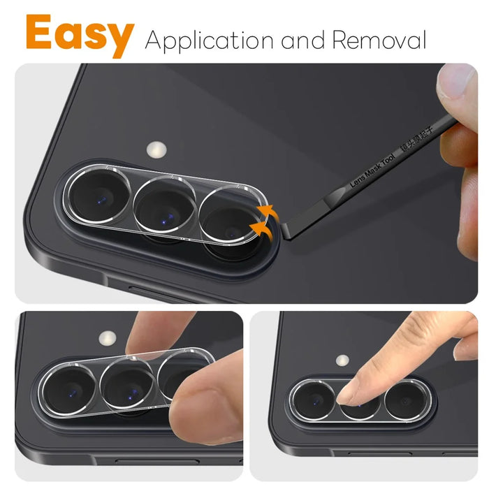 NORTHJO For Samsung Galaxy A27 5G Camera Lens Protector Tempered Glass HD Clear 3D Full Coverage - Transparent - 4
