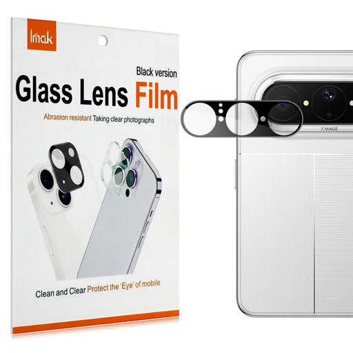 IMAK For Huawei Pura X Max Camera Lens Protector Tempered Glass HD Clear Full Cover Lens Film - Black - 1