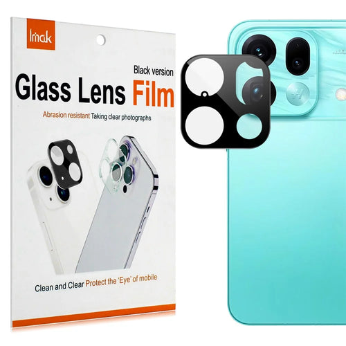 IMAK For Oppo Find X9s Pro 5G Camera Lens Protector Tempered Glass HD Clear Full Cover Lens Film - Black - 1