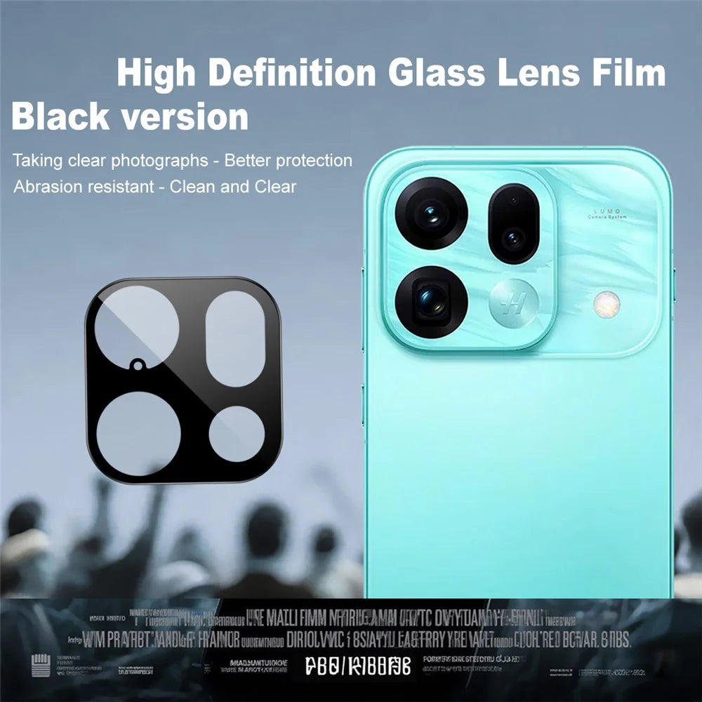 IMAK For Oppo Find X9s Pro 5G Camera Lens Protector Tempered Glass HD Clear Full Cover Lens Film - Black - 3