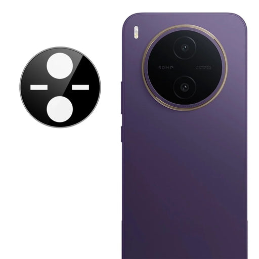 IMAK For vivo Y600 Pro 5G Camera Lens Protector Tempered Glass HD Clear Full Cover Lens Film - Black - 2