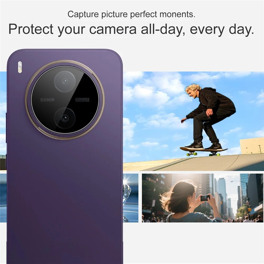 IMAK For vivo Y600 Pro 5G Camera Lens Protector Tempered Glass HD Clear Full Cover Lens Film - Black - 6